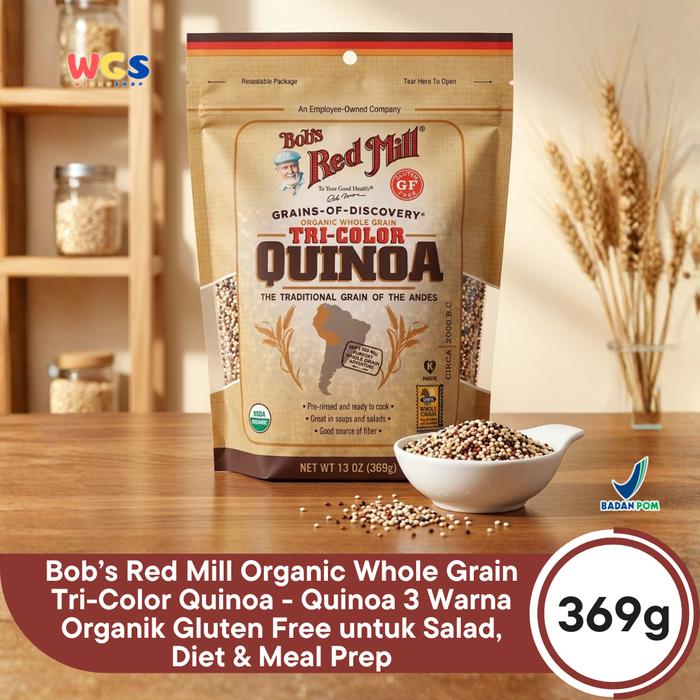 Jual Bob’s Red Mill Organic Whole Grain Tri-Color Quinoa 369g - Quinoa ...