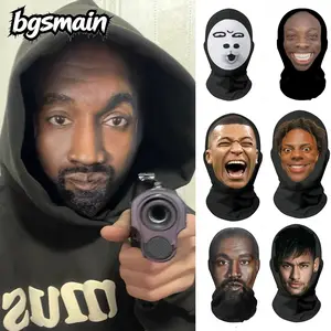 【Cod】Topeng Lucu Konyol Masker Lucu Inovatif Prank Topeng Ugly Face Lucu Masker Sepeda Motor Topeng Lucu Emoji Ekspresi Terkejut Tung Tung Tung Sahur Topeng Lucu Wajah Nyata-Headwear Lucuuntuk Bernapas Dan Melindungi Dari Sinar Matahari Topi