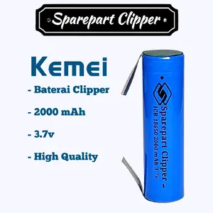 Baterai Clipper Kemei Cordless Batre Mesin Cukur Kemei #BateraiBiru