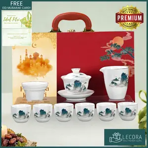 [LIMITED STOCK !!! ] LECORA Hampers IDUL FITRI LEBARAN Kado Gift Japanese Ceramic Keramik Teaset Teapot Teko Cangkir