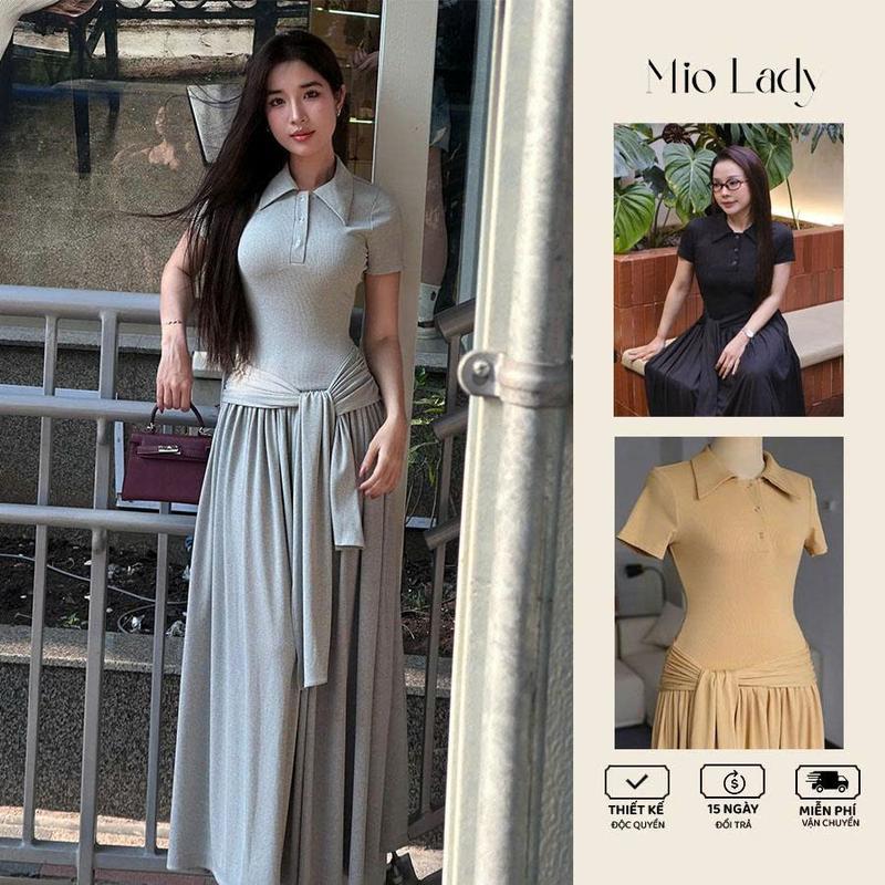 Váy Nữ Cổ Đức Dáng Dài Tùng Xếp Ly – Thanh Lịch,Tôn Dáng - Miolady