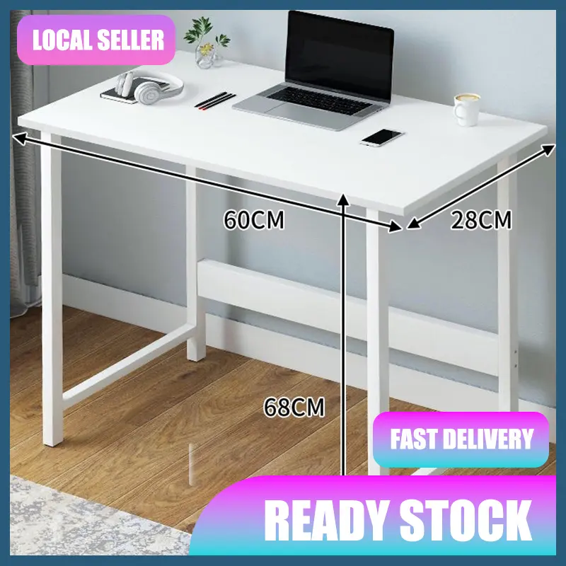 【2025 New Year sales】Meja Komputer Minimalis Putih SerbagunaMeja Tulis & Kerja di Rumah yang PraktikalReka Bentuk Moden Mudah DipasangPilihan Terbaik Pejabat Rumah Pelajar label keselamatan kebakaran yellow Furniture Hiasan meja komputer
