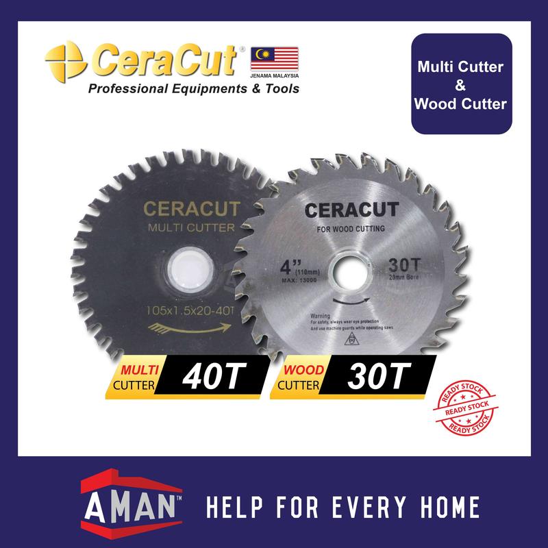Product Introduction of CERACUT 40T Multi Cutter Multi Wheel Cutting Disc 30T Wood Cutting Blade Saw Blade High Quality Mata Pemotong Kayu 4" 14