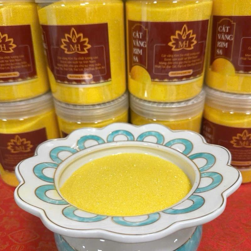 Cát vàng cát trắng kim sa bỏ bát nhang lư hương