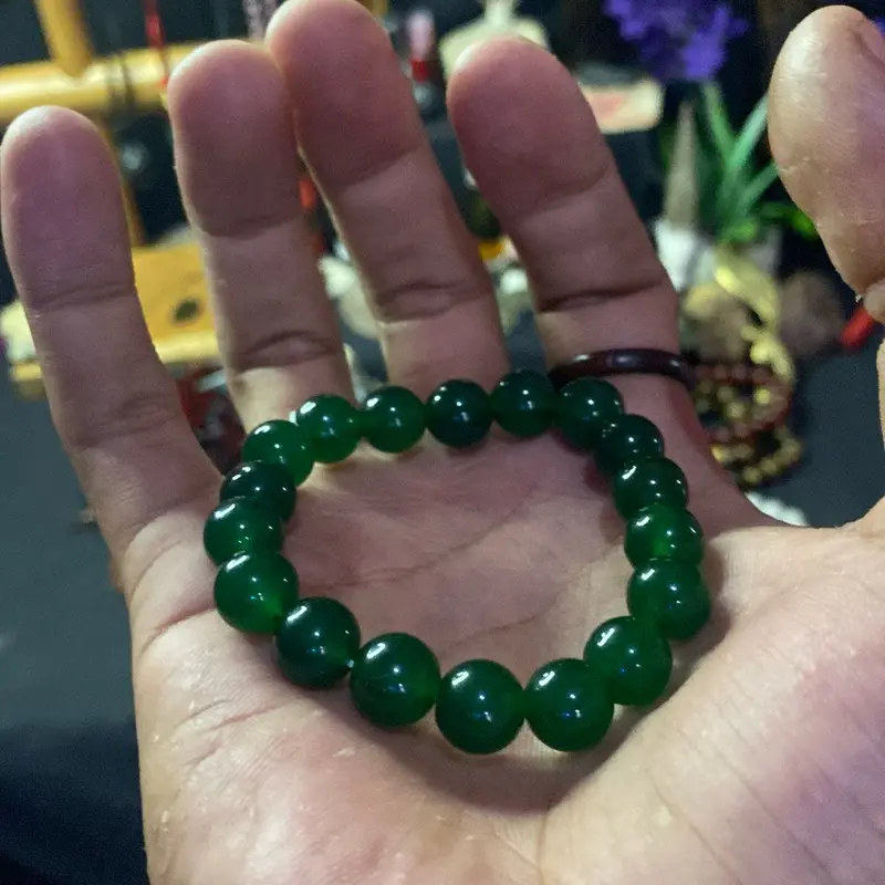Top New Gelang Batu Green Giok Aura Kerezekian Magnet money manik khitan ring kalung silc oval 1