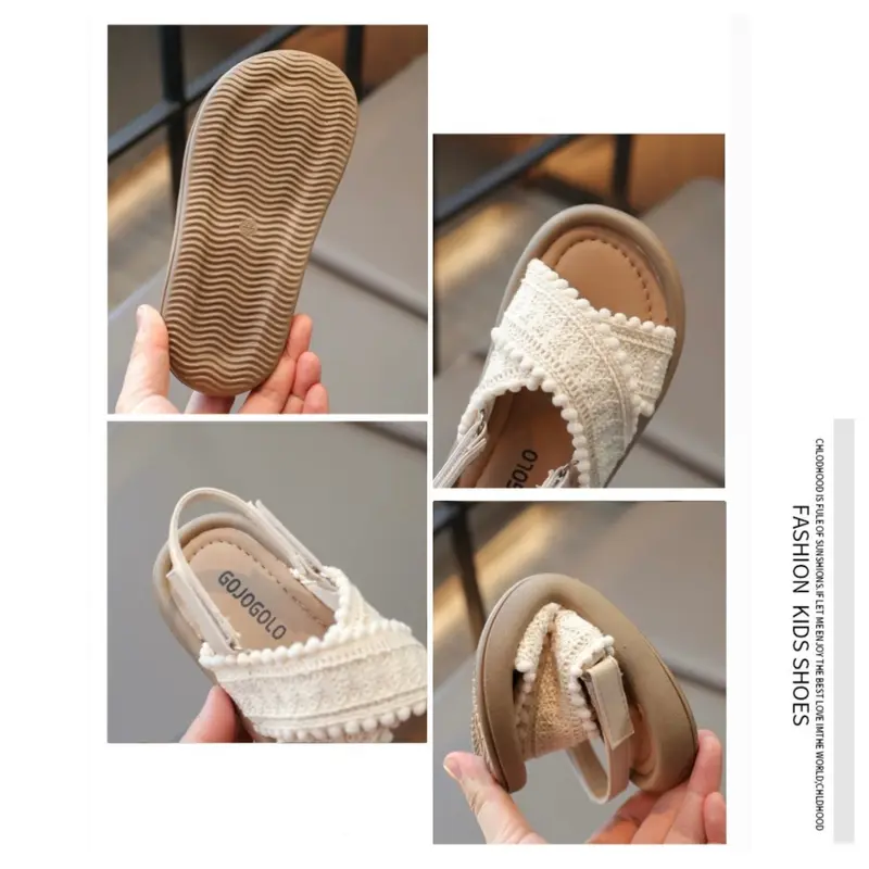 [Brandedbaby] 21-37 Sandal Casual Anak Perempuan Sandal Slop Anak Slip On Tali Velcro Sepatu Fashion Kaki Nyamain 8