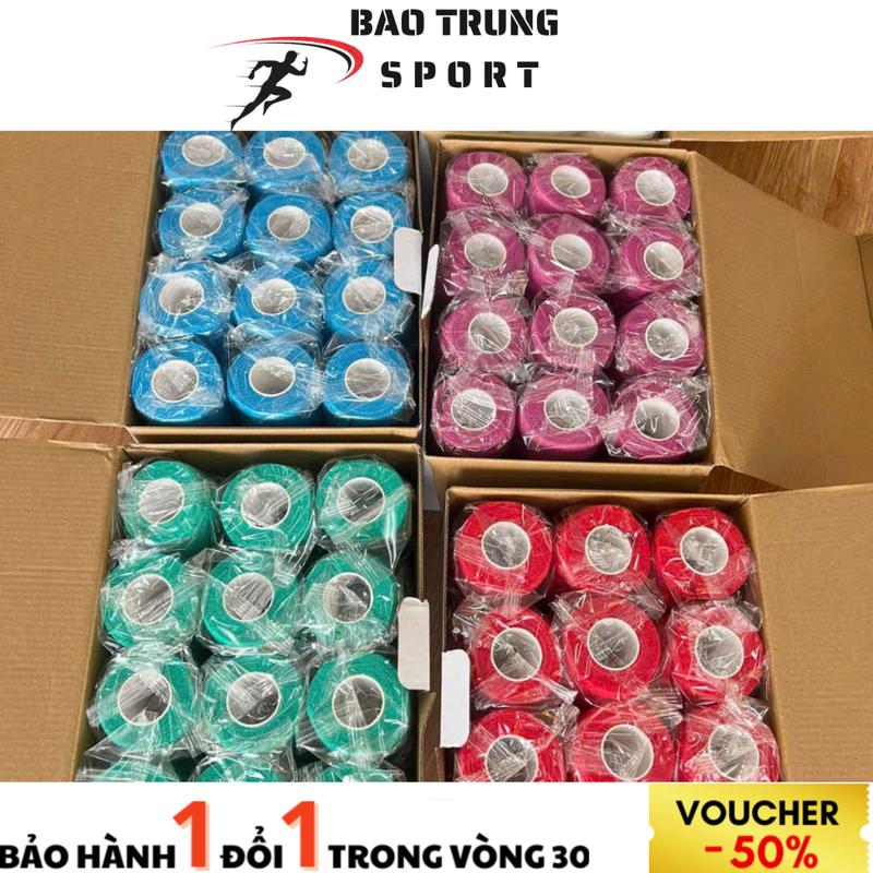  COMBO 48 CUỘN Băng Cuốn Thể Thao Cao Su Non Tự Dính 5cmx4,5m Cuốn Cổ Chân,Cổ Tay,Đầu Gối Đá Bóng Sport Quấn Cổ Tay Băng Thun Tự Dính Bóng đá & Bóng đá trong nhà Navy Sports Tapes 