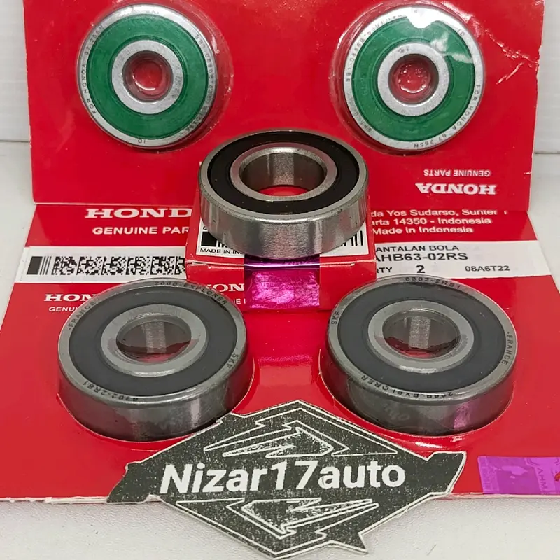 BEARING RODA DEPAN BELAKANG+NAP GEAR CB 150R CBR 150 VERZA MEGA PRO NEW Asli Motor 0