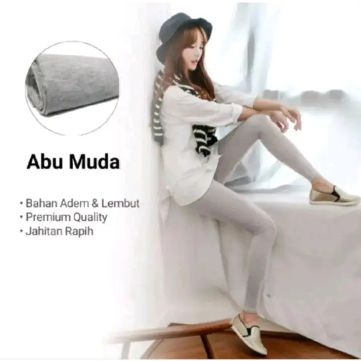 LEGGING PANJANG BAHAN KAOS/LEGING WANITA SOFT RAYON PREMIUM DEWASA 7