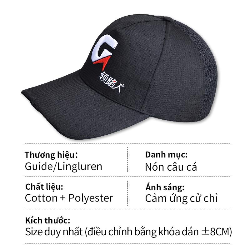  Mũ Câu Cá Hướng Dẫn Đèn Pha Hai Trong Một Chống Nắng Thoáng Khí Siêu Sáng Đèn LED Thích Hợp Để Câu Cá Ban Đêm Mũ Câu Cá 