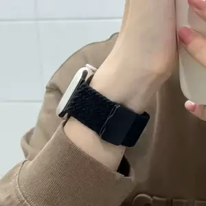 Tali pengganti tali jam tangan kepang, tali smartwatch penyerapanmagnet,mudah diganti, cocok untuk model S11 Series 10.Hanya tali! smartwatch lucu aesthetic New strap advan se1cewek strap iwatch se 40mm 44mm S9 mini 38mm