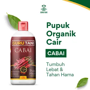 GURUTANI Pupuk Organik Cair Cabai Pupuk Pelebat Buah dan Penyubur Tanaman Bunga Alami Organik
