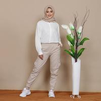 Gambar LZS Celana Panjang Katun Muslim Wanita Fit to XXL Jogger Twill Cargo Pants Nyaman Dipakai Tracking - Hitam, M dari LEZAHRASIGNATURE Kota Bandung 2 Tokopedia