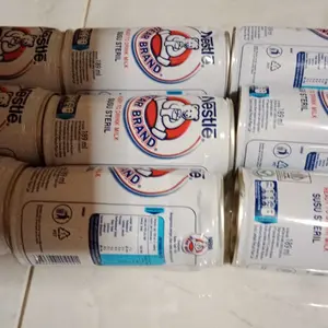 BEAR BRAND Susu Beruang Steril Milk White Kaleng 189ml x 10pcs Free Container