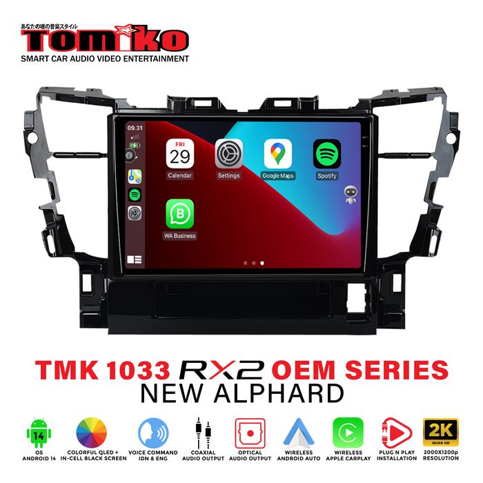 Gambar Tomiko Head Unit Android TMK 1033 RX2 OEM Series for New Alphard - Non Cam 360 dari Tomiko Car Multimedia Kota Tangerang Tokopedia