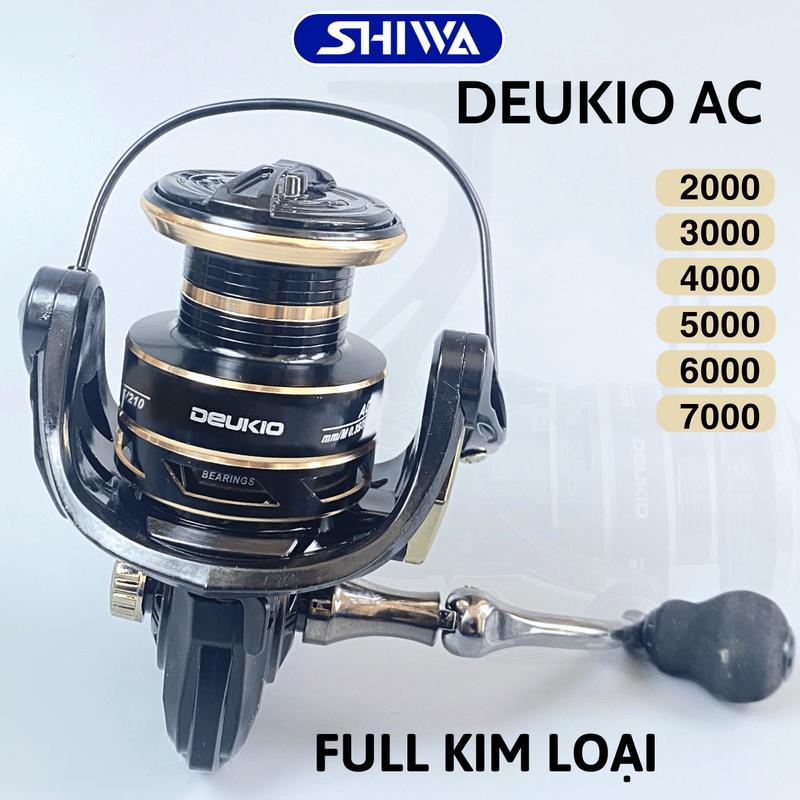  Máy Câu Cá Deukio AC Máy Câu Cá Full Kim Loại Đủ Size 2000 3000 4000 5000 6000 7000 -  Đồ Câu Shiwa 
