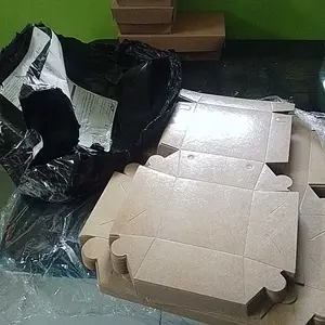 LUNCH BOX PAPER KOTAK MAKAN / DUS KRAFT COKLAT TAKEAWAY / DUS NASI / KOTAK NASI KRAFT COKLAT BROWN PAPER