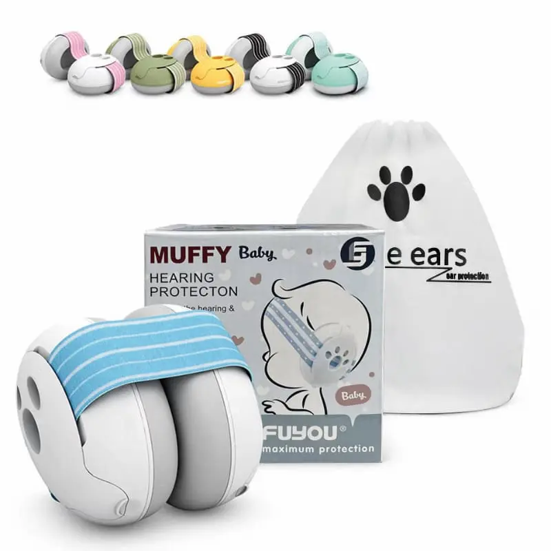MUFFY BABY Pelindung Telinga Bayi / Baby Ear Protection / Baby Ear muff / Headband Penutup Telinga untuk Bayi dan Balita sampai 3 tahun