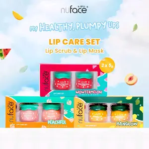 Nuface Lip Care Set (Lip Scrub & Lip Mask) 2x5gr - PeachFull