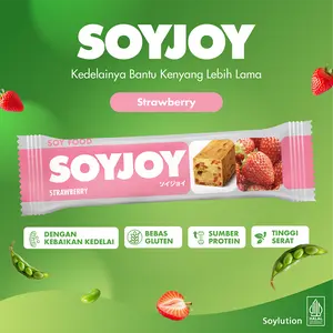 SOYJOY Snack Bar Kedelai Strawberry 30gr - Single
