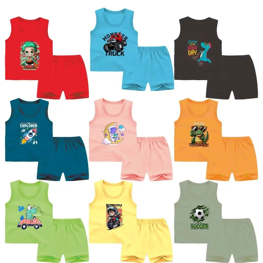 PAKET 8PCS SETELAN SINGLET ANAK BAYI LAKI LAKI DAN PEREMPUAN USIA 0-6THN