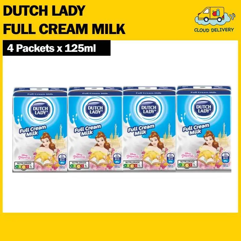 Dutch Lady UHT Milk 4 x 125ml - Full Cream