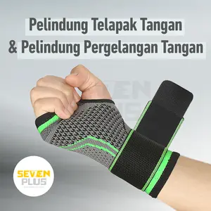SevenPlus Wrist & Palm Support Extra Strap - Pelindung Telapak Tangan & Pergelangan Tangan wrist wrap support penyangga wrist hand band brace palm gym support deker pergelangan tangan deker tangan deker cedera tangan cidera