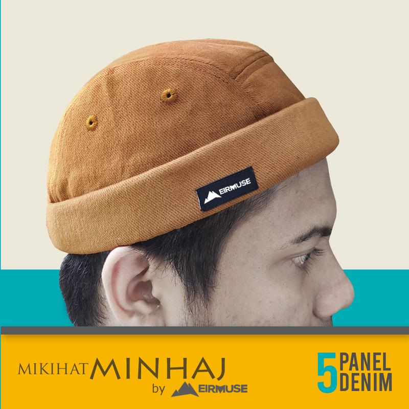 Topi Miki Hat Premium MINHAJ by Eirmuse Peci Gaul Coklat Hitam 7