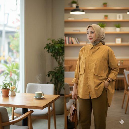 pocket kemeja wanita atasan baju wanita full kancing busui kemeja wanita over size kemeja Oversize Rayon Panjang Nyaman