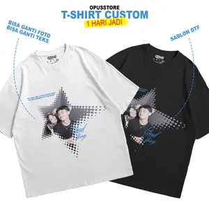 Kaos Custom Bisa Pakai Foto Dan Nama Kamu - Kaos Cuople - Kaos Bucin Tshirt Request Foto Sendiri - Kado kaos untuk pacar - Cuople Simple