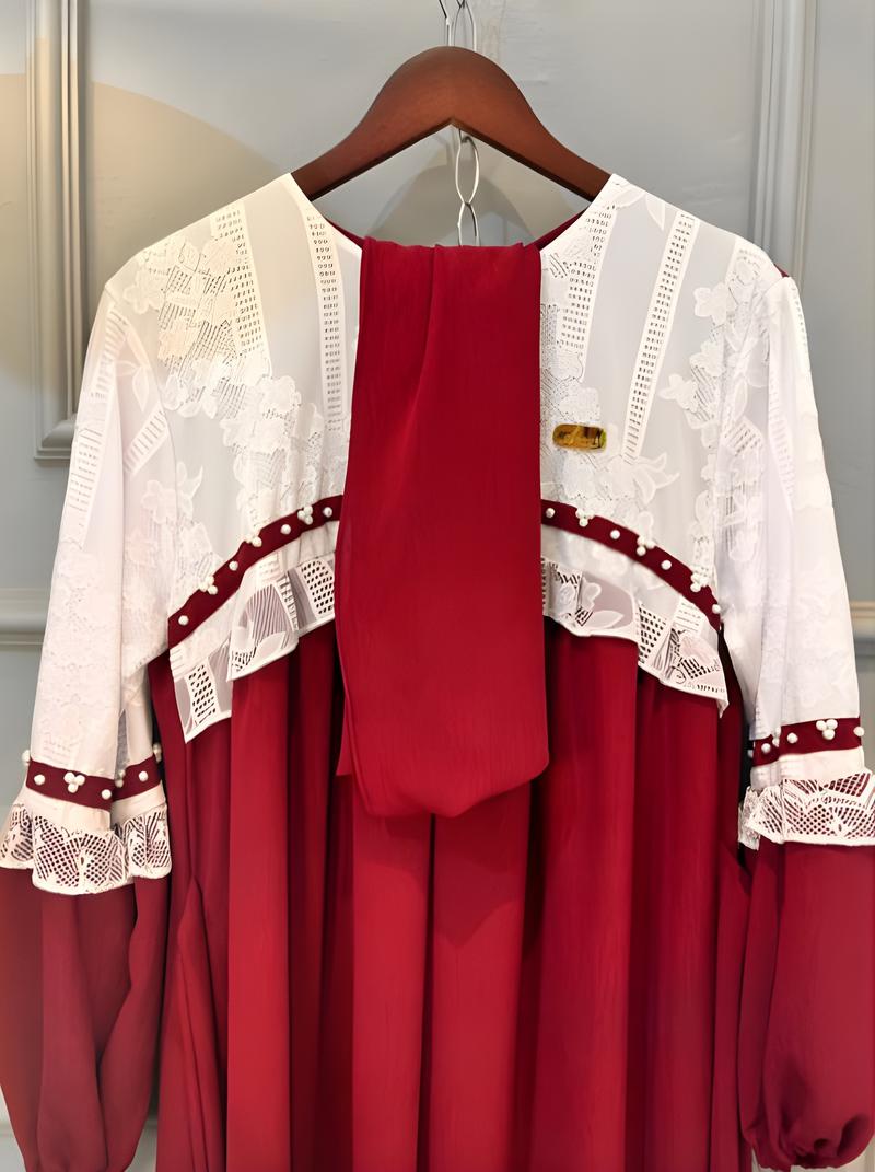 Product Introduction of AULIA DRESS/GAMIS MUSLIM WANITA BAHAN CRINGKLE MIX BRUKAT PREMIUM 21