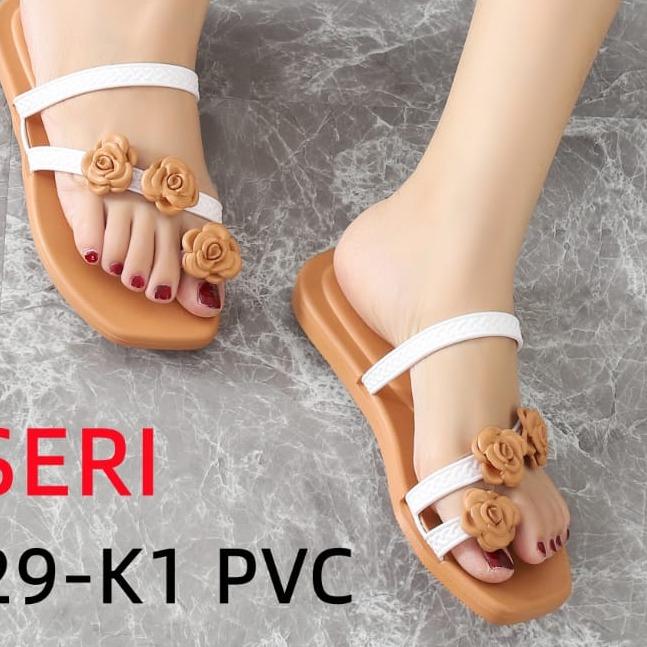 Sandal Jelly Jepit | Sandal Jepit Tali L929-K1 | Sandal Jepit Motof Bunga Sendal Wanita Flat 4