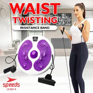 Speeds Waist Twisting Alat Olahraga Putar Dirumah Portabel Bisa Untuk Mengecilkan Perut dan Paha 041-9