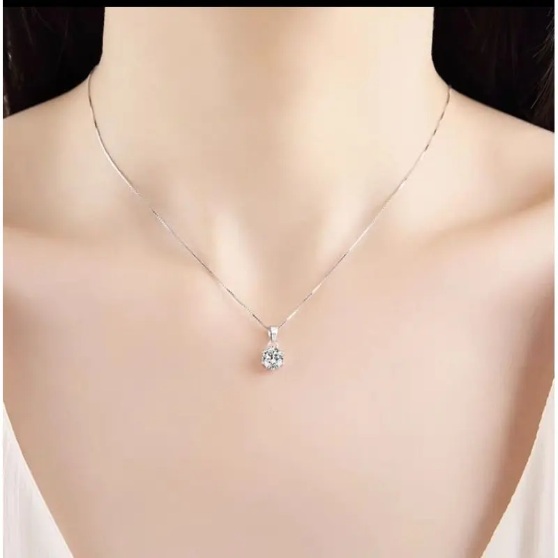 { COD } KALUNG PERAK SILVER 925 TITANIUM RANTAI KOTAK BERLAPIS EMAS PUTIH ANTI KARAT SELAMANYA DAN ANTI ALERGI