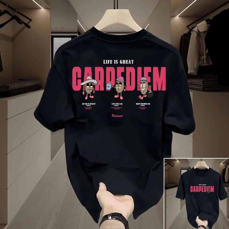 Product Introduction of Áo thun nam nữ cổ tròn mới xu hướng mùa hè tay ngắn dáng rộng 100% cotton, áo thun in hình âm nhạc, quần áo nặng nề cỡ lớn cho cặp đôi cao cấp mùa hè H-1379. 9