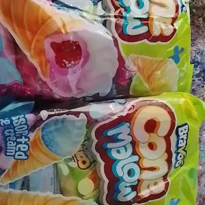 paket 40 pcs bravo marsmellow bentuk ice cream