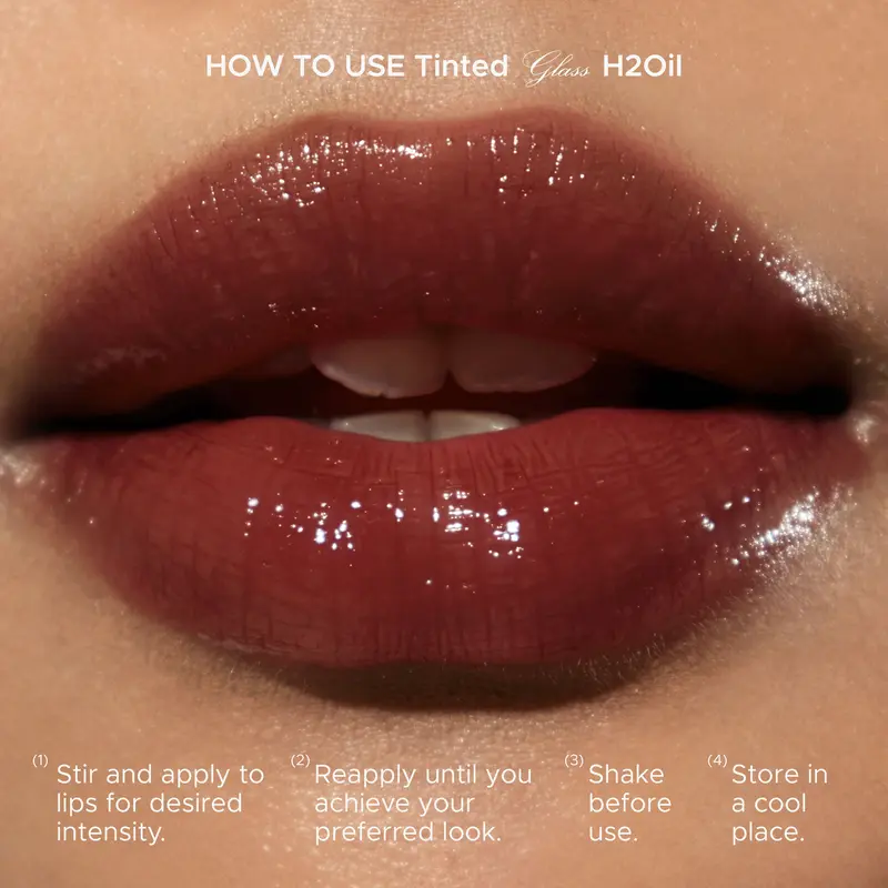Mad For Makeup Tinted Glass H2Oil - 1st Lip Oil Glossy Cover Dark & Chapped Lips 6