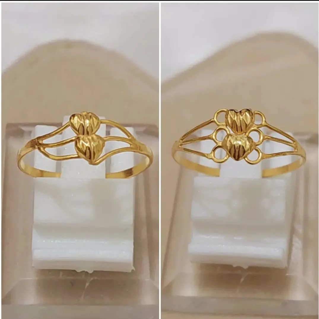Cincin dua love jari-jari 1/2 gram