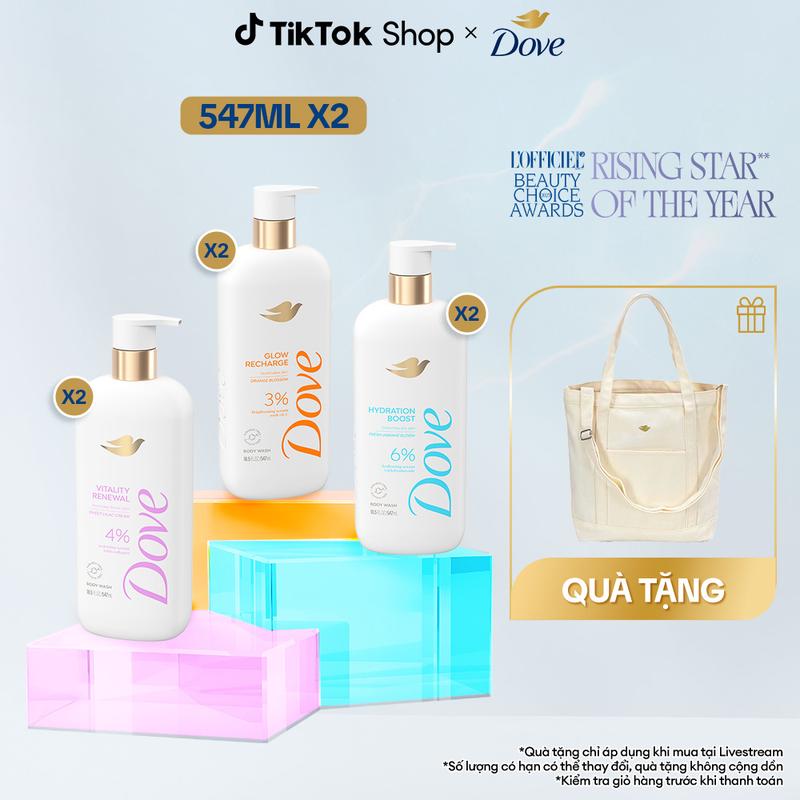 Combo 2 Sữa tắm Dove Serum Dưỡng da chuyên sâu 547ml 1
