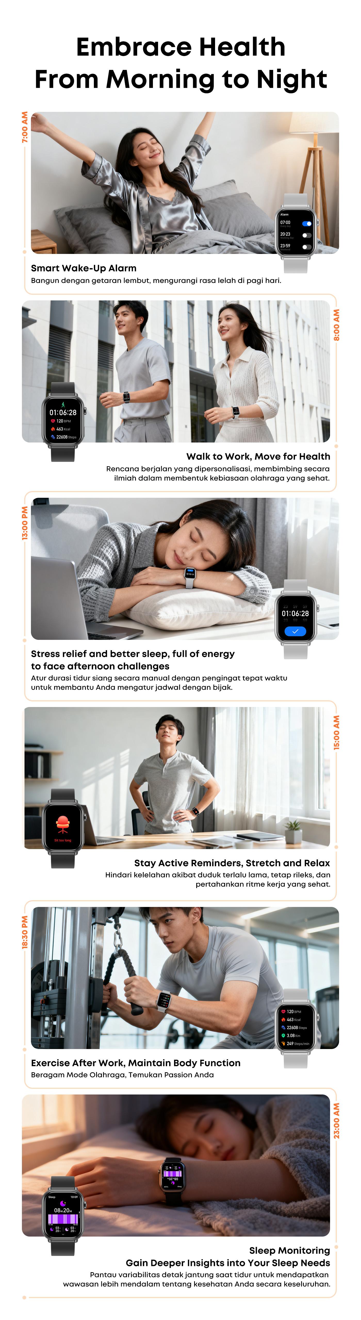 [EXCLUSIVE VANDA RAINY]Olike Smartwatch Meta S2 |1.83" HD Screen | Fast Charging | Strava Sync | IP68 Tahan Air  | Health & Sport Monitoring | Tarnish Silver | Garansi 1 Tahun