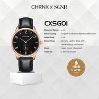 Gambar Jam Tangan Pria Kulit Fashion Anti Air Original Leather Chronox CXSG -  CHRNX x SGNR - Full Black, Tanpa Grafir dari Chronox.id Kota Administrasi Jakarta Pusat 5 Tokopedia
