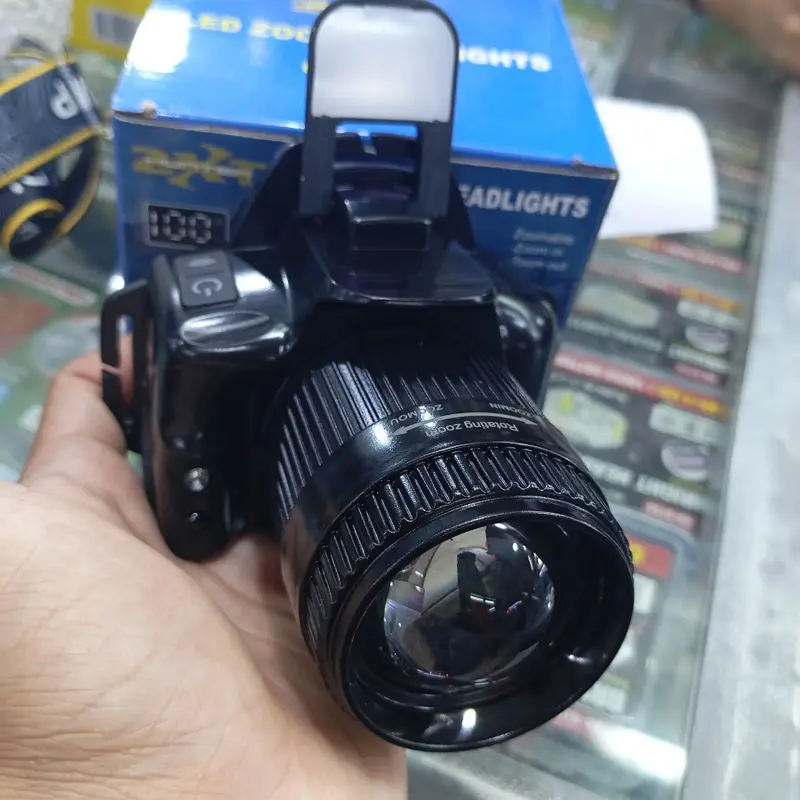 Senter kepala Super Zoom ZXT-U8 super terang cahaya putih model kamera 4