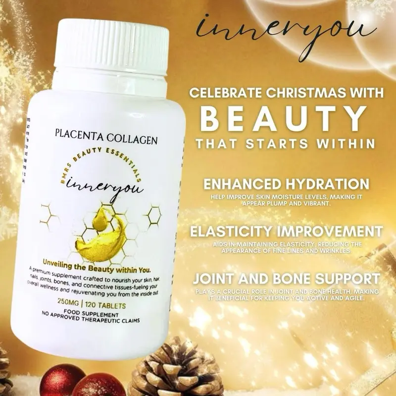instaglow nanotech glutathione BMRS INNERYOU PLACENTA COLLAGEN PREMIUM BEAUTY SUPPLEMENT 250MG Colagen