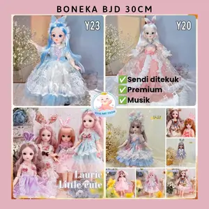 Royal Baby Station Boneka BJD 30cm Y23 & Y20 Princess Premium Sendi Ditekuk Musik Baju Lepas Pasang Kualitas Tinggi