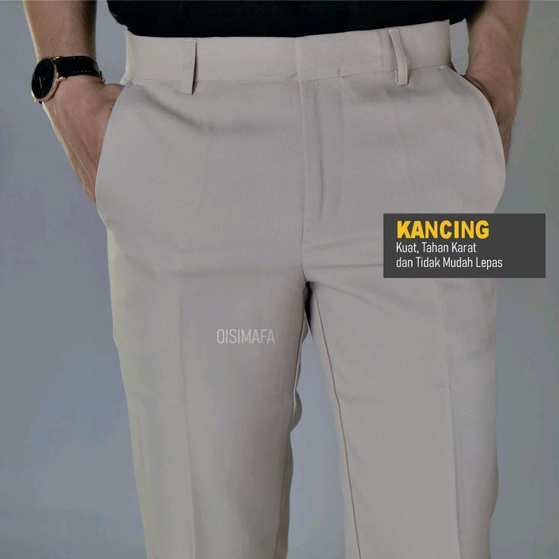 CELANA BAHAN FORMAL SLIMFIT PREMIUM | CELANA KANTOR PRIA SLIMFIT PREMIUM | CELANA KERJA | SLIMFIT PANTS FORMAL 2