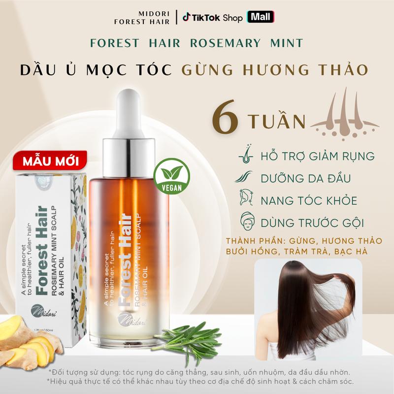 【 BÁN CHẠY 】Dầu ủ dưỡng tóc FOREST HAIR Rosemary Mint Scalp and Hair Oil Hỗ Trợ…