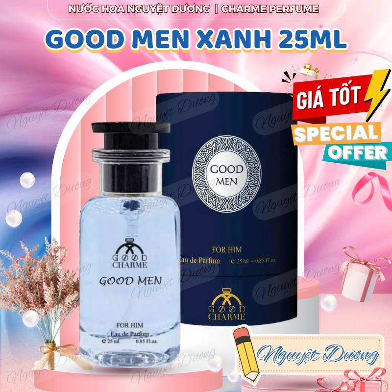   25ML  Nước Hoa Nam Good Charme Good Men Xanh 25ml  Blue   Hương Cay Nồng Phương Đông Nam Tính Mạnh Mẽ Eau De Parfum  EDP  Lưu Hương Lâu 