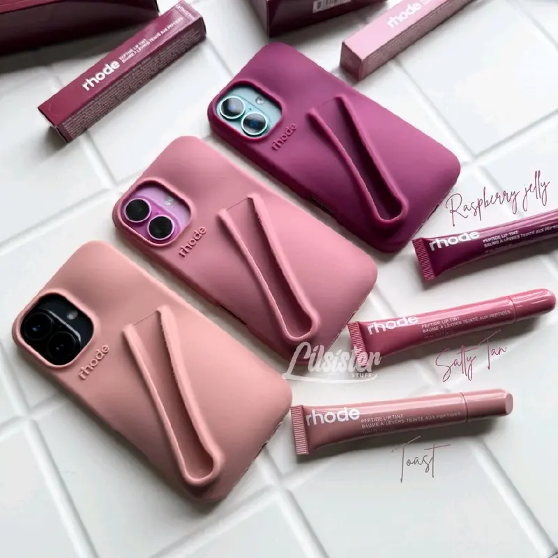 ◤FREE LIPGLOSS & BOX◢ SILICONE SOFT PHONE CASE LIP HOLDER (11 12 13 14 15 16 PRO PLUS PROMAX) 0