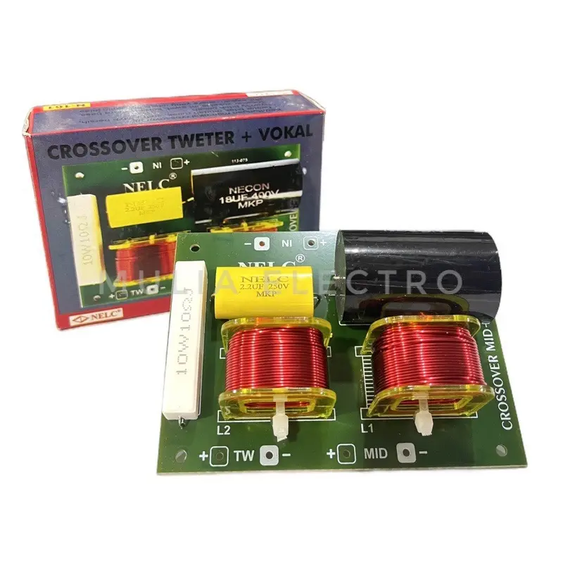 ￼KIT CROSSOVER 2 WAY TWEETER + VOKAL NELC N-161 CROSSOVER PASIF 2 WAY NELC