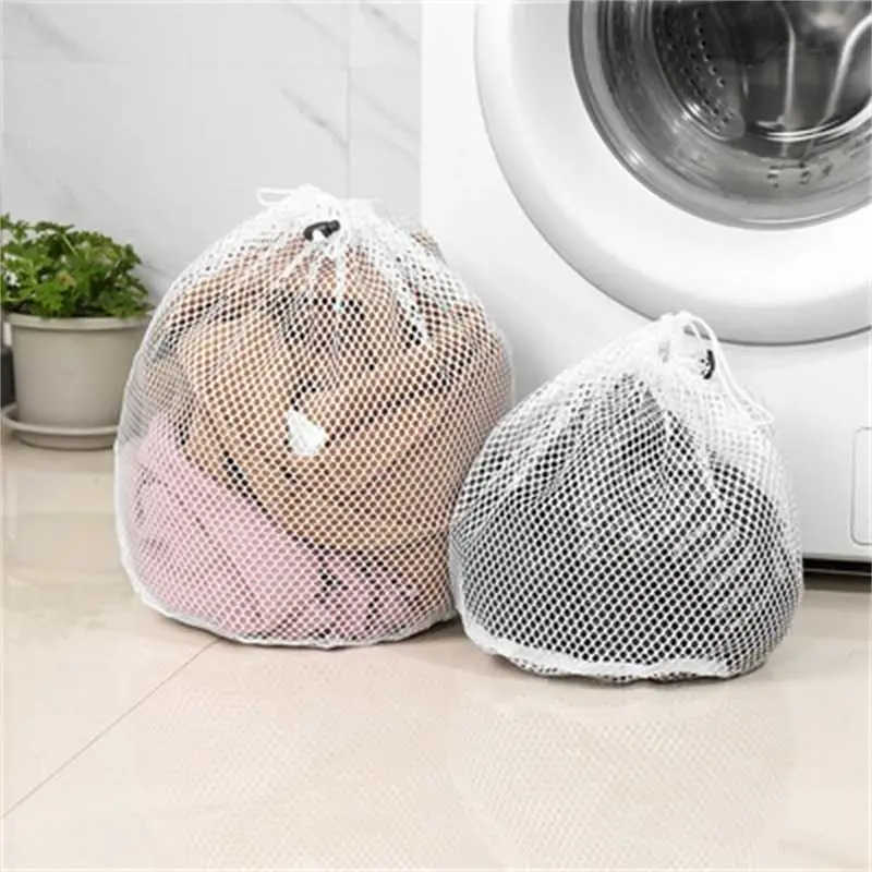 Tas Laundry Serut Jaring Drawstring Bag Coarse Mesh - ZQ34 Outstanding.store